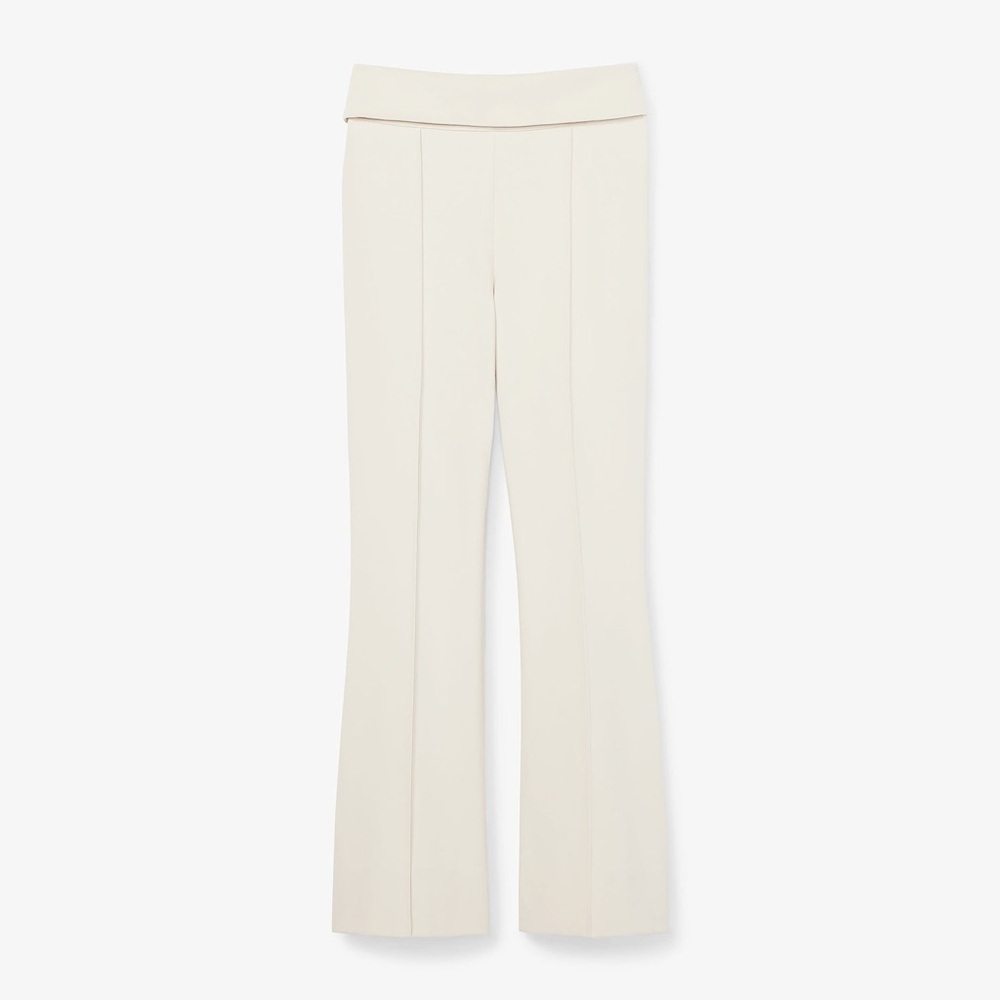 MM.LaFleur Cropped Cream Ankle Pants